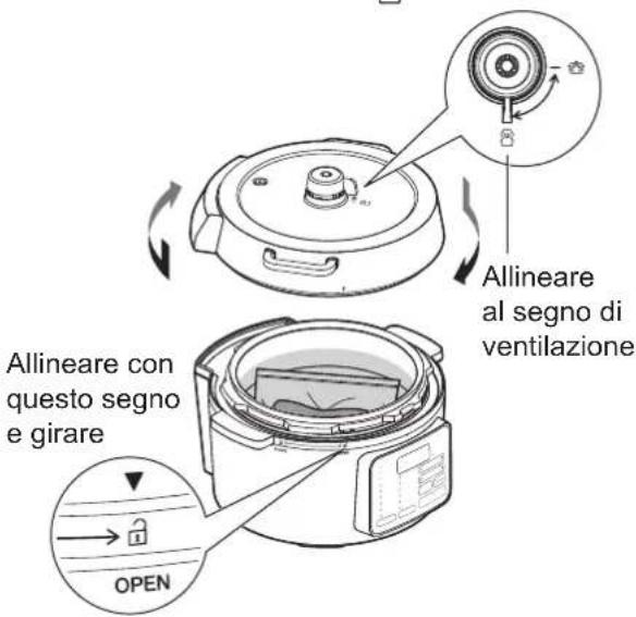 WOOZOO PC-MA3 - Posizionare la pentola interna sul Cooker e chiudere il coperchio - 1