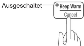 WOOZOO PC-MA3 - ■ Ausschalten der Warmhaltefunktion - 1