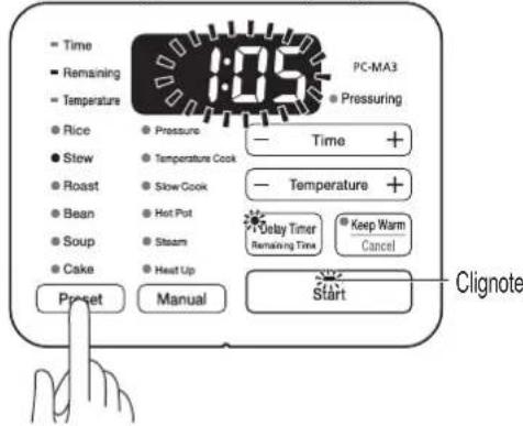 WOOZOO PC-MA3 - Appuyez sur le bouton du menu préréglé et sélectionnez le menu. - 1