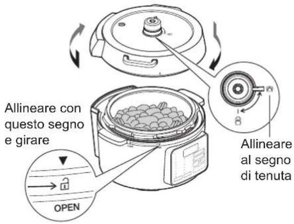 WOOZOO PC-MA3 - Versare gli ingredienti nella pentola interna, posizionare la pentola sul Cooker e chiudere il coperchio - 1