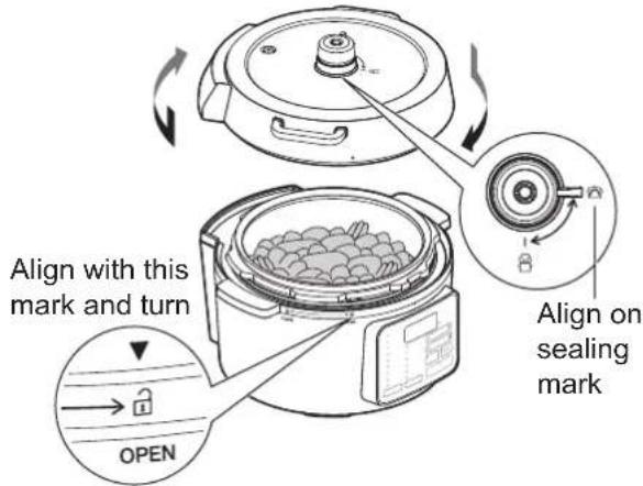WOOZOO PC-MA3 - Put ingredients to the inner pot and place the pot to the cooker, then close the lid - 1