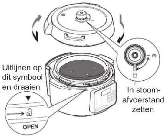 WOOZOO PC-MA3 - Zet de binnenpan op zijn plaats en sluit het deksel - 1