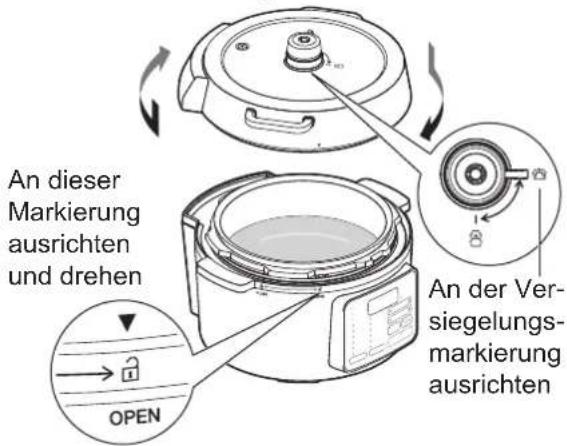 WOOZOO PC-MA3 - Setzen Sie den Innentopf ein und schließen Sie den Deckel. - 1