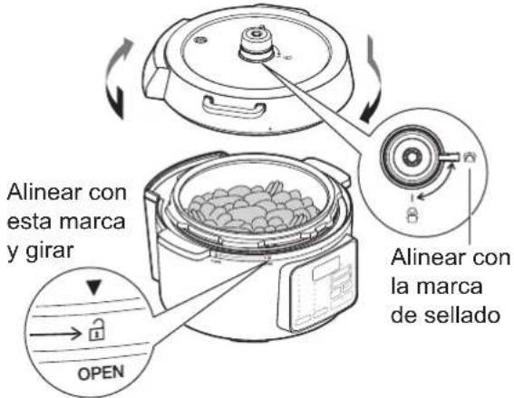 WOOZOO PC-MA3 - Coloque los ingredientes en el recipiente interior, ponga el recipiente en la olla y cierre la tapa. - 1