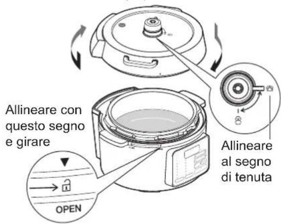WOOZOO PC-MA3 - Collocare la pentola interna al suo posto e chiudere il coperchio - 1