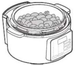 WOOZOO PC-MA3 - Aprire il coperchio, versare gli ingredienti nella pentola interna e posizionare sul Cooker - 1