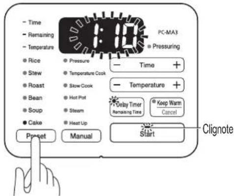 WOOZOO PC-MA3 - Appuyez sur le bouton du menu préréglé et sélectionnez le menu. - 1