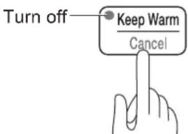 WOOZOO PC-MA3 - ■ If you want to turn off the keep warm function - 1