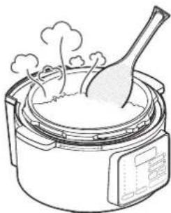 WOOZOO PC-MA3 - Une fois la cuisson terminée, décollez immédiatement le riz de la cuve intérieure. - 2
