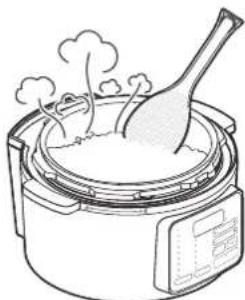 WOOZOO PC-MA3 - Lockern Sie den Reis im Innentopf sofort nach dem Kochen auf. - 2