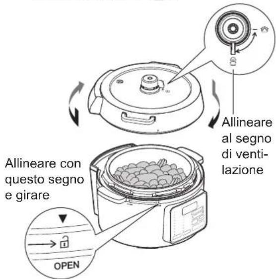 WOOZOO PC-MA3 - Versare gli ingredienti nella pentola interna, posizionare la pentola sul Cooker e chiudere il coperchio - 1