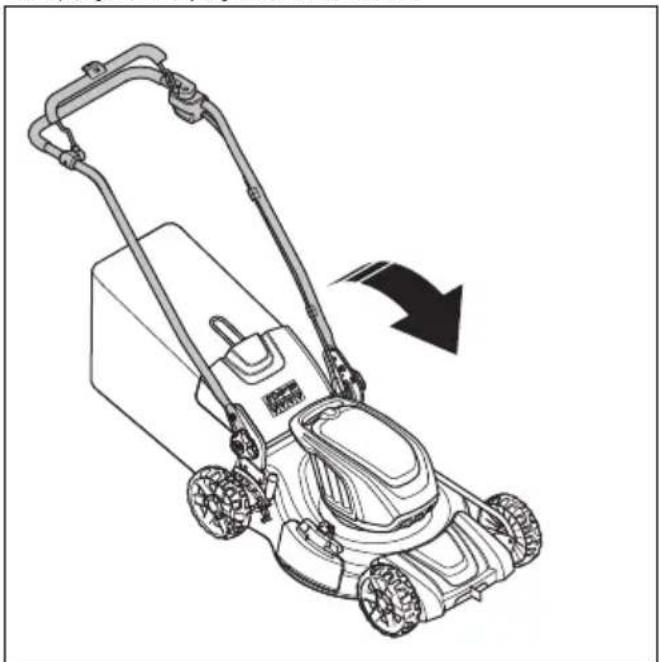 HUSQVARNA LC 251iS - Disposizione del prodotto in posizione di trasporto - 2