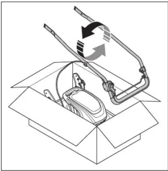 HUSQVARNA LC 251iS - To assemble the handle - 1