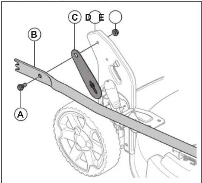HUSQVARNA LC 251iS - Käepideme kokkupanek - 3
