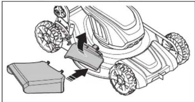 HUSQVARNA LC 251iS - To change the product to side discharge mode - 2