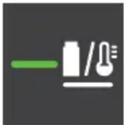 HUSQVARNA Aspire P4A 18-C50 - De accu wordt niet opge- laden en de accu-laad- indicator (2) brandt con- tinu. - 1