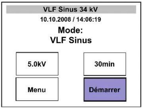 Megger VLF Sinus 34 kV - Mise en marche du système - 1