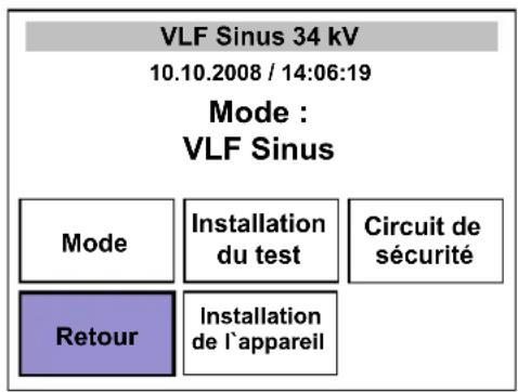 Megger VLF Sinus 34 kV - Réglages - 1