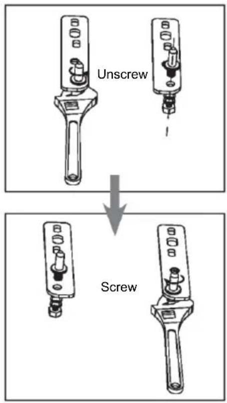 CANDY CFO 050 EEW - Reversing the Door Swing - 8