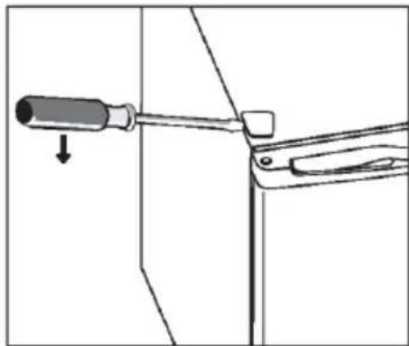 CANDY CFO 050 EEW - Inverser l'ouverture de la porte - 5