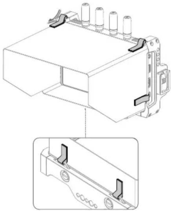 DJI High-Bright Remote Monitor - Mounting the Remote Monitor Hood - 1
