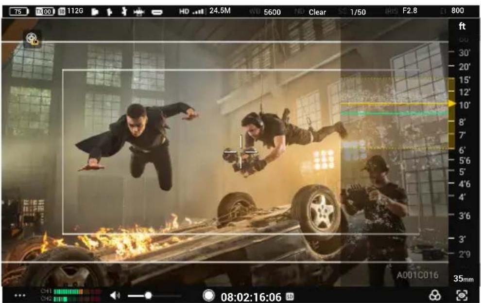 DJI High-Bright Remote Monitor - Impostazioni su Exposure Assistant/Focus Assistant - 1