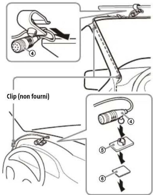 SONY XAV-AX8500 - Installation du microphone - 1