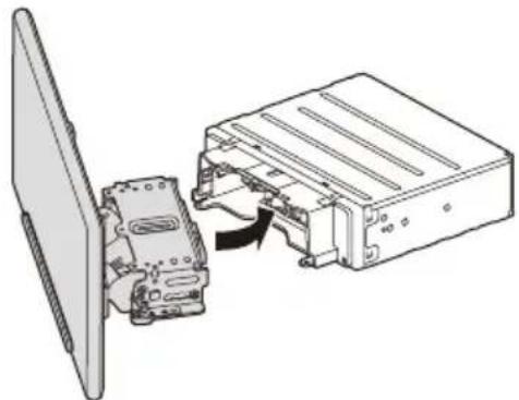 SONY XAV-AX8500 - ③ Making sure the mounting positions of the display - 1