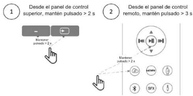 JBL L42ms - Emparejar el mando a distancia - 1