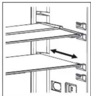 SHARP SJ-NBA32DMXPB-EU - Dorhyllen Adapti-Lift (I noen modeller) - 2