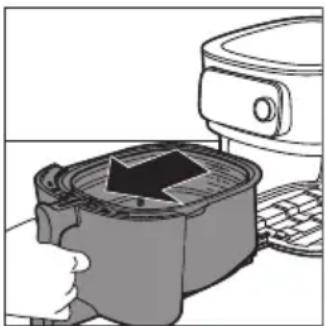 PHILIPS HD9876 - Colocación de la parte inferior de malla extraíble - 1