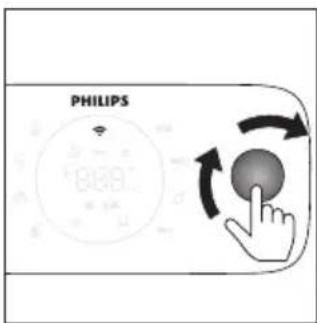 PHILIPS HD9876 - Butonul rotativ și butonul de revenire - 1