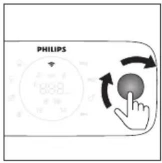 PHILIPS HD9876 - Pulsante girevole e indietro - 1
