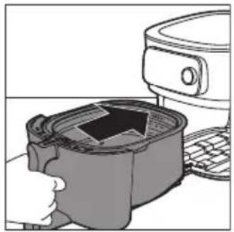 PHILIPS HD9876 - Einsetzen des abnehmbaren Siebbodens - 5