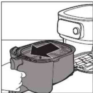 PHILIPS HD9876 - De mand met uitneembare gaasbodem plaatsen - 1