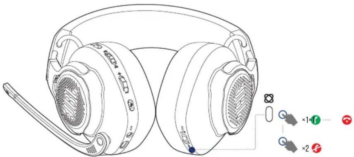 JBL Quantum 910P - COMMANDES DES APPELS - 1