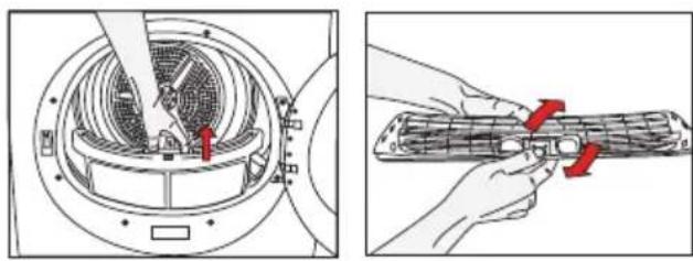 SIBIR WT 80050 S - Cleaning Lint Filter / Loading Door Inner Surface - 1