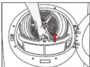 SIBIR WT 80050 S - Pulizia del filtrlo lanugine / superficie interna porta di carico - 1