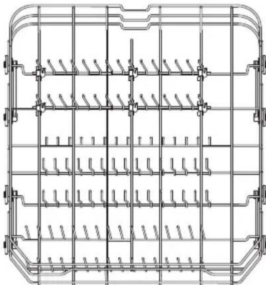MIDEA MDF24P1AST - DIENTES REGULABLES DE LA REJILLA - 1