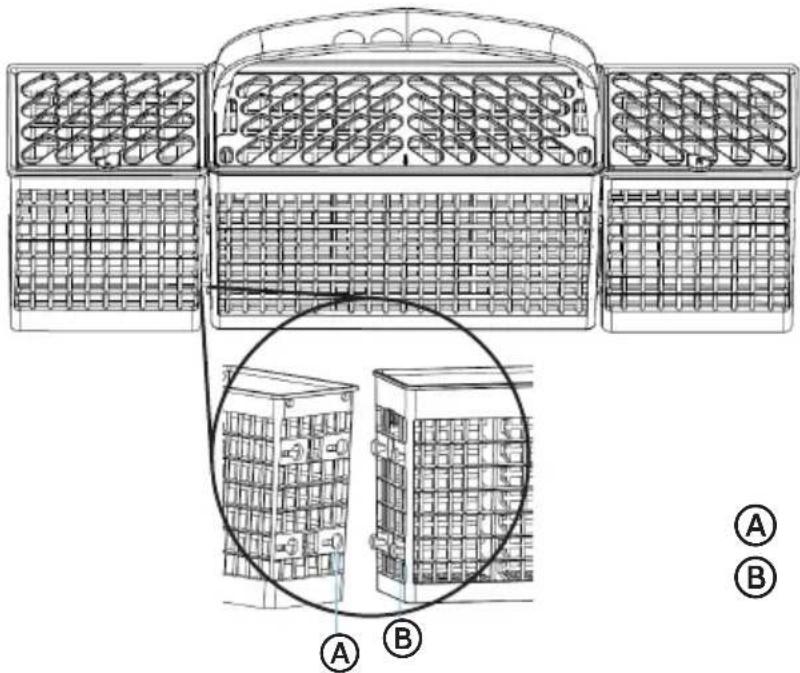 MIDEA MDF24P2BST - THREE-PIECE SILVERWARE BASKET - 1