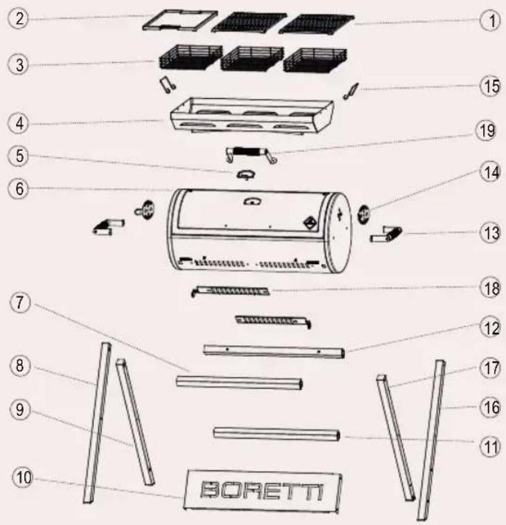 BORETTI Barilo 2.0 - Lighting the barbecue - 1
