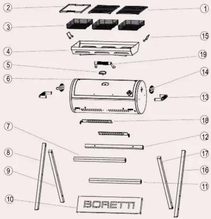 BORETTI Barilo 2.0 - Den Grill anzünden - 1