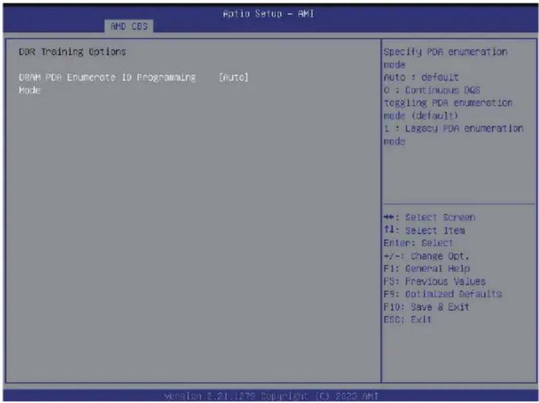 GIGABYTE H223-Z10 - 5-3-3-7 DDR Training Options - 1