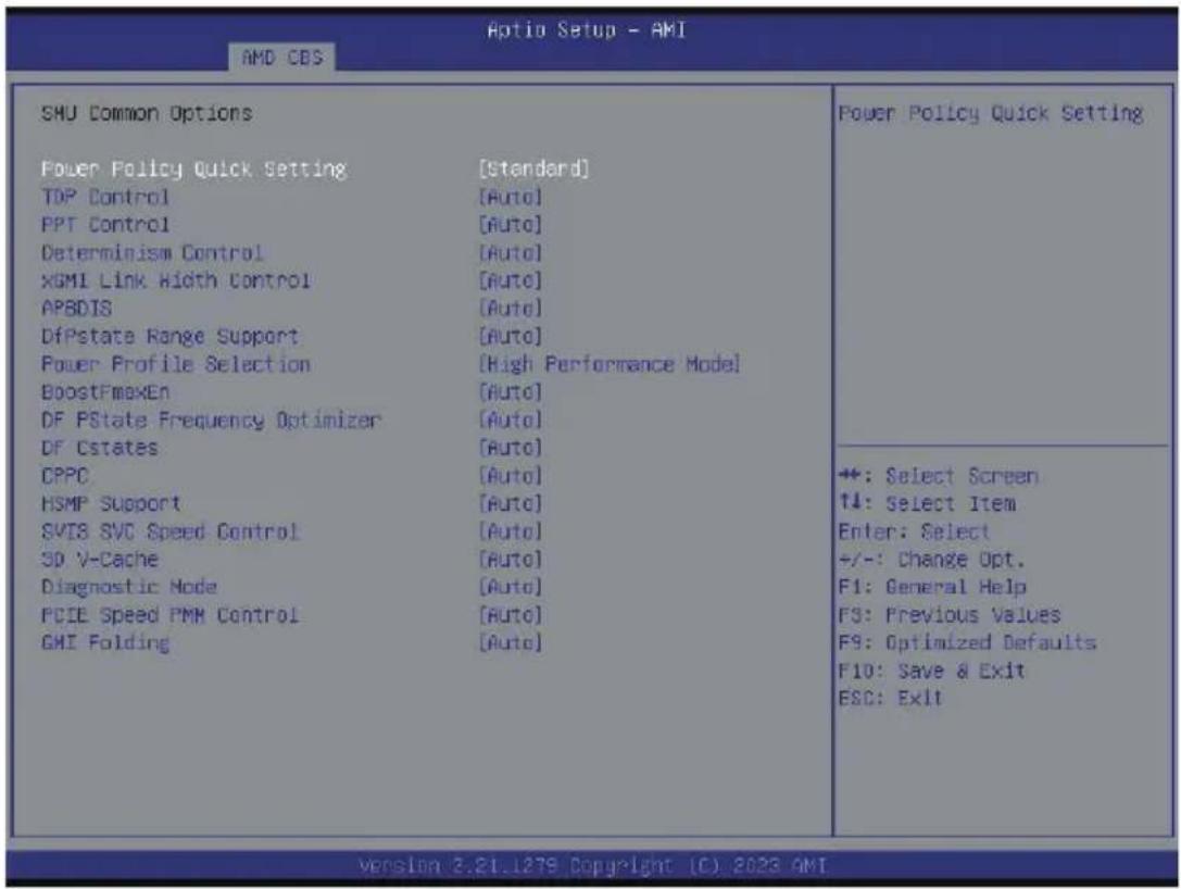 GIGABYTE H223-Z10 - 5-3-4-1 SMU Common Options - 1
