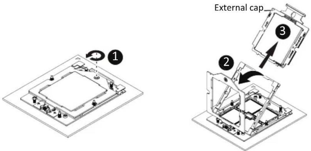 GIGABYTE H223-Z10 - Follow these instructions to install the CPU: - 1