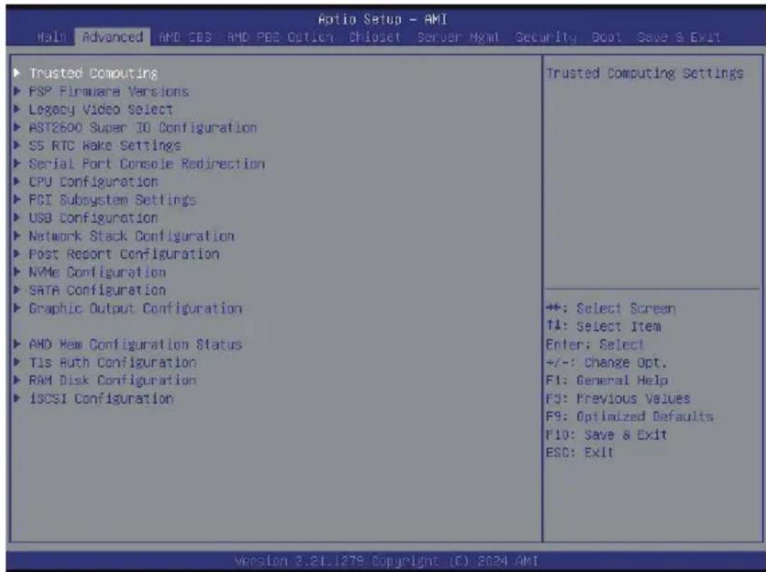 GIGABYTE H223-Z10 - When Boot Mode Select is set to UEFI (Default) - 1