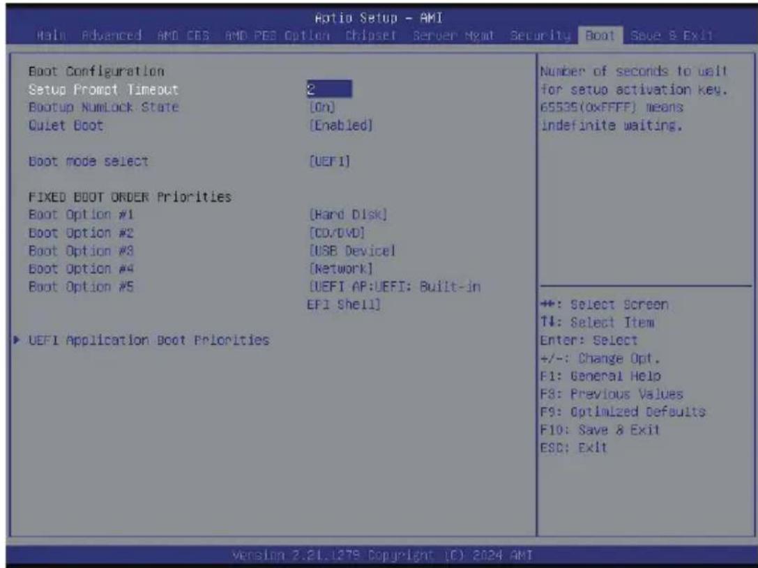 GIGABYTE H223-Z10 - 5-8 Boot Menu - 1