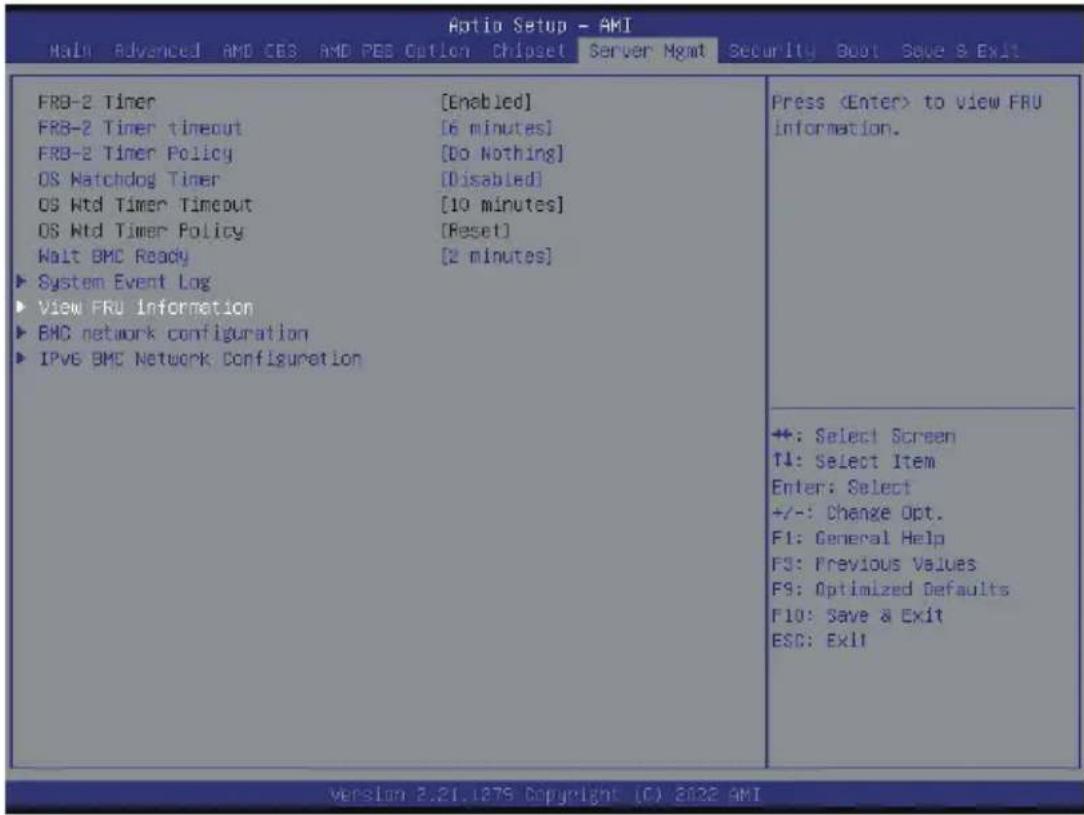 GIGABYTE H223-Z10 - 5-6 Server Management Menu - 1
