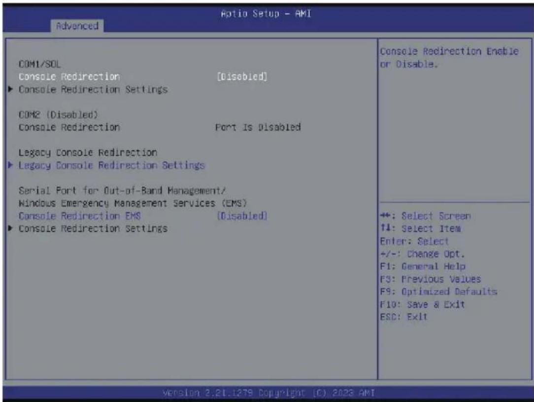 GIGABYTE H223-Z10 - 5-2-6 Serial Port Console Redirection - 1