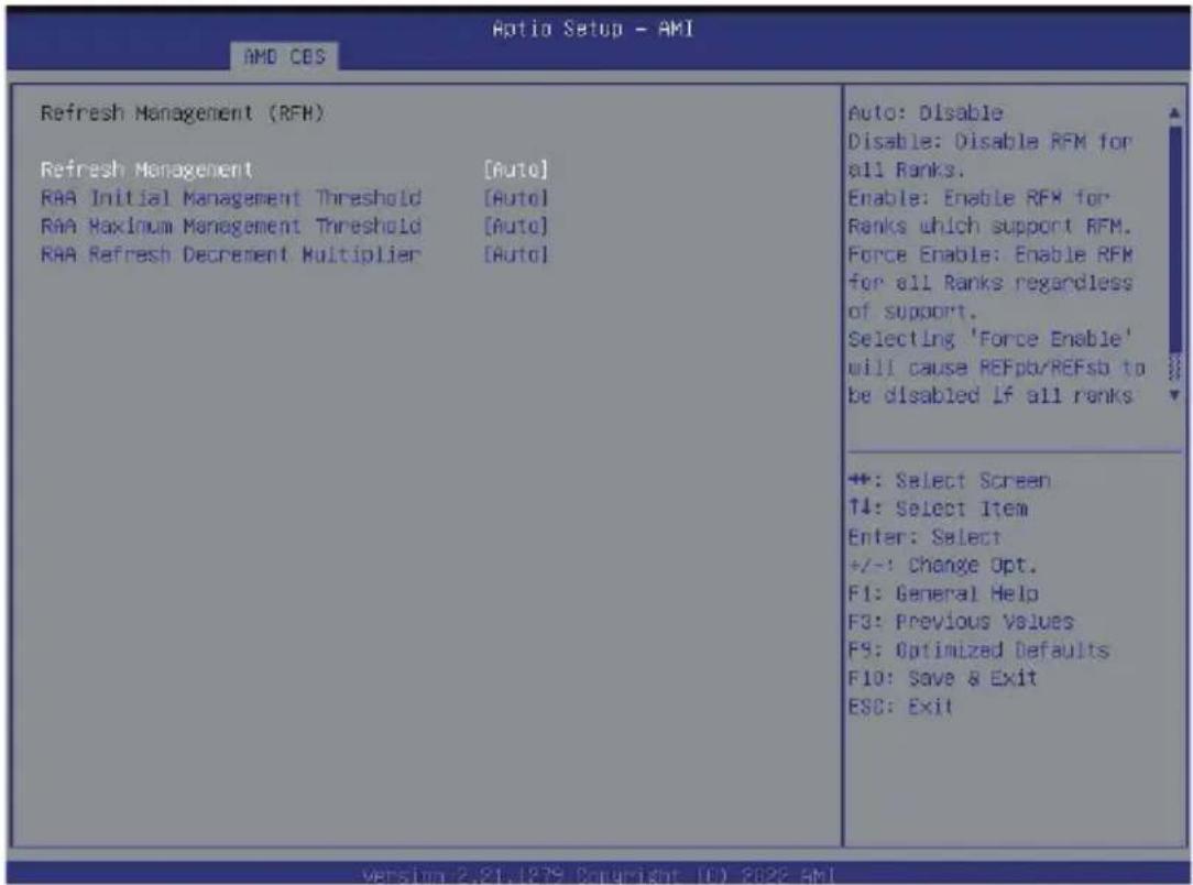 GIGABYTE H223-Z10 - 5-3-3-2-3 Refresh Management (RFM) - 1
